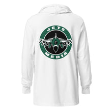 Load image into Gallery viewer, Jets Media Hooded long-sleeve tee
