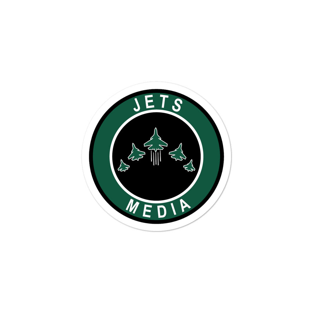 Jets Media Bubble-free stickers